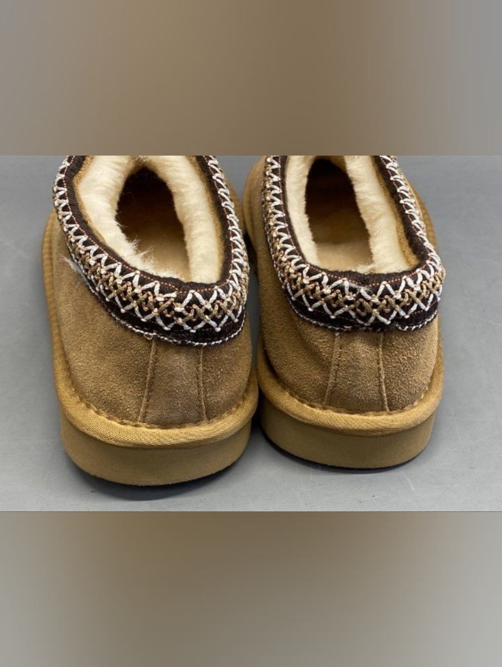 UGG™ Tasman Chestnut Slip-On Shearling Lined Slippers Size 7 New - Picture 9 of 12